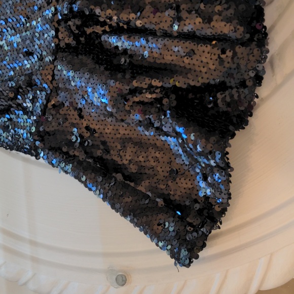 Tcec Black Sequin Mini Skirt  Medium - Picture 4 of 11
